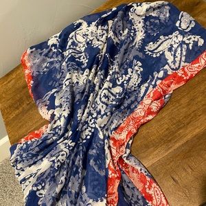 Blue & Red Kimono